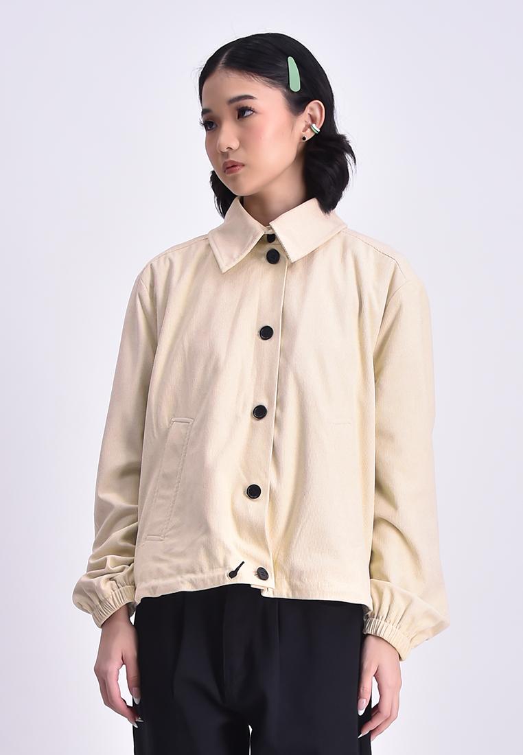 I_am_official 4way corduroy check coat