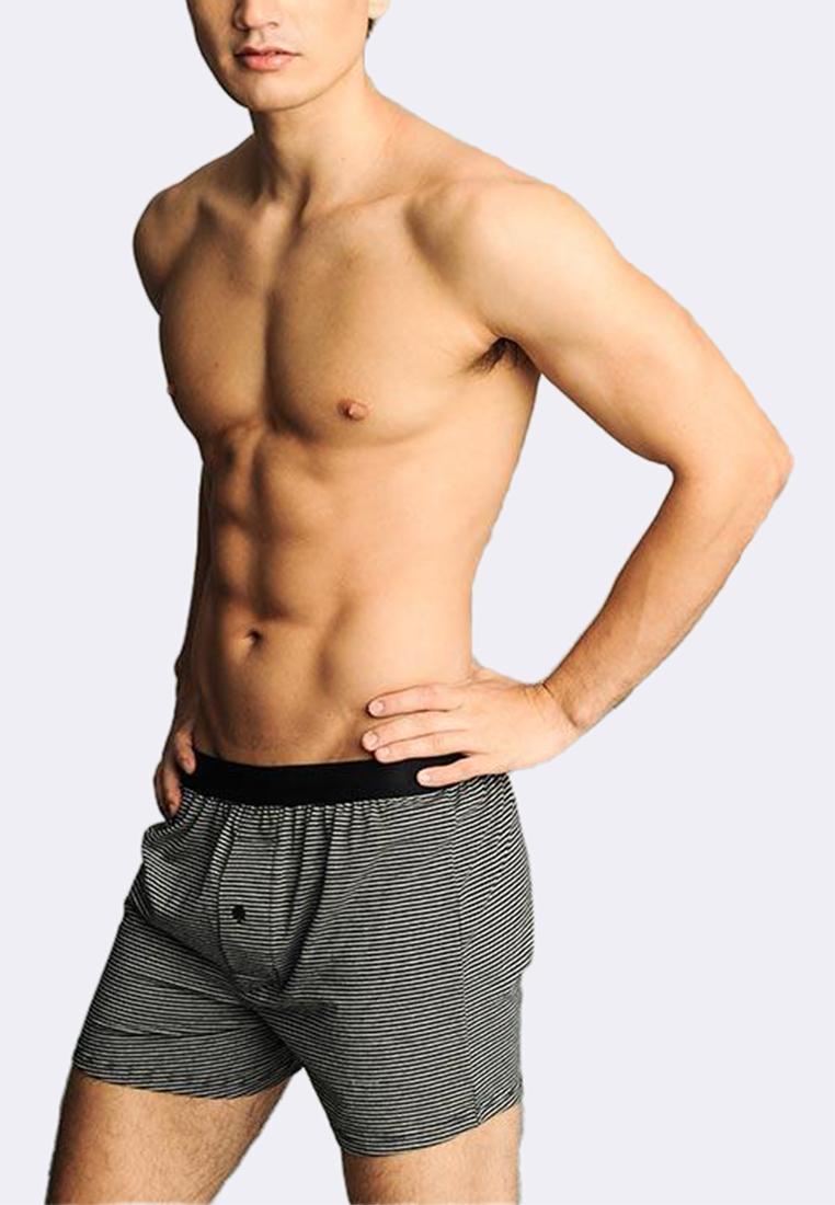 Men's Striped Knitted Boxer Shorts