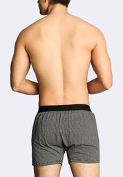 Men's Striped Knitted Boxer Shorts