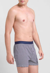 Men's Striped Knitted Boxer Shorts