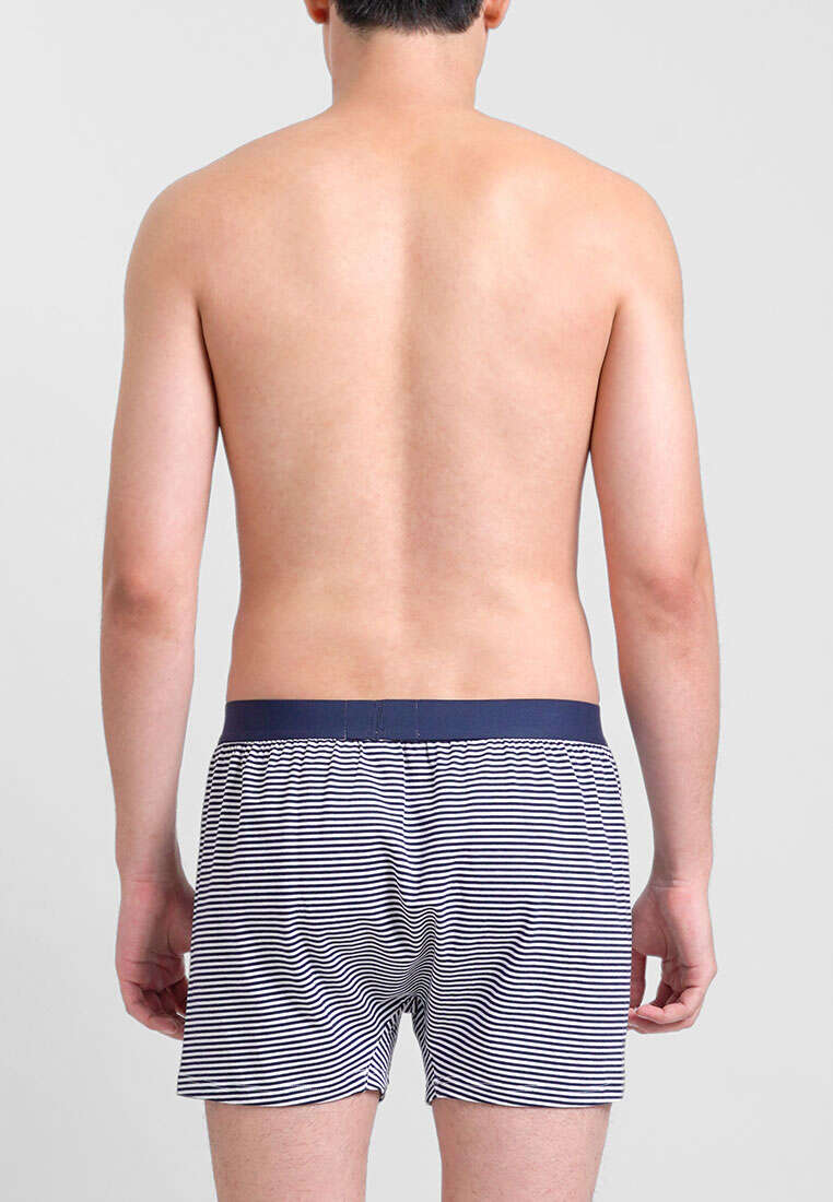Men's Striped Knitted Boxer Shorts