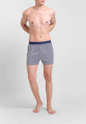 Men's Striped Knitted Boxer Shorts