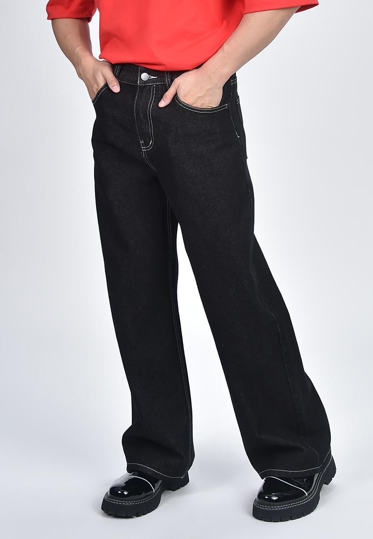 Men's Wide Leg Denim Pants