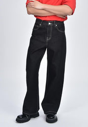 Men's Wide Leg Denim Pants