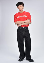 Men's Wide Leg Denim Pants