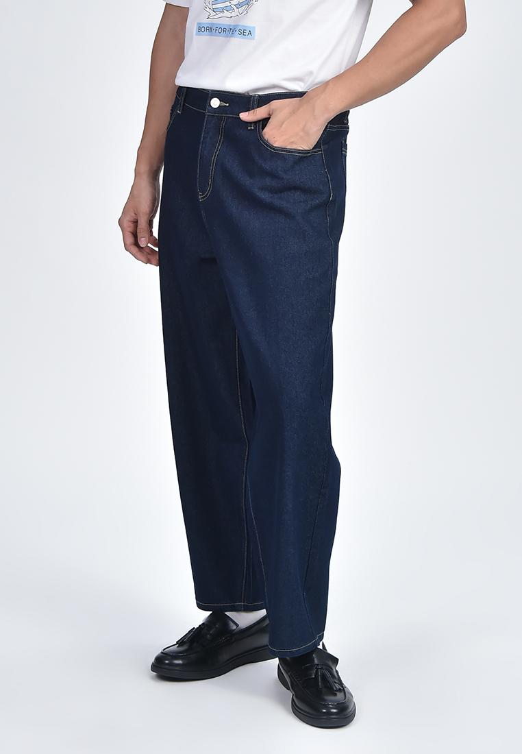 #BENCH x Jeff Cole Men's Wide Leg Tapered Fit Denim Pants