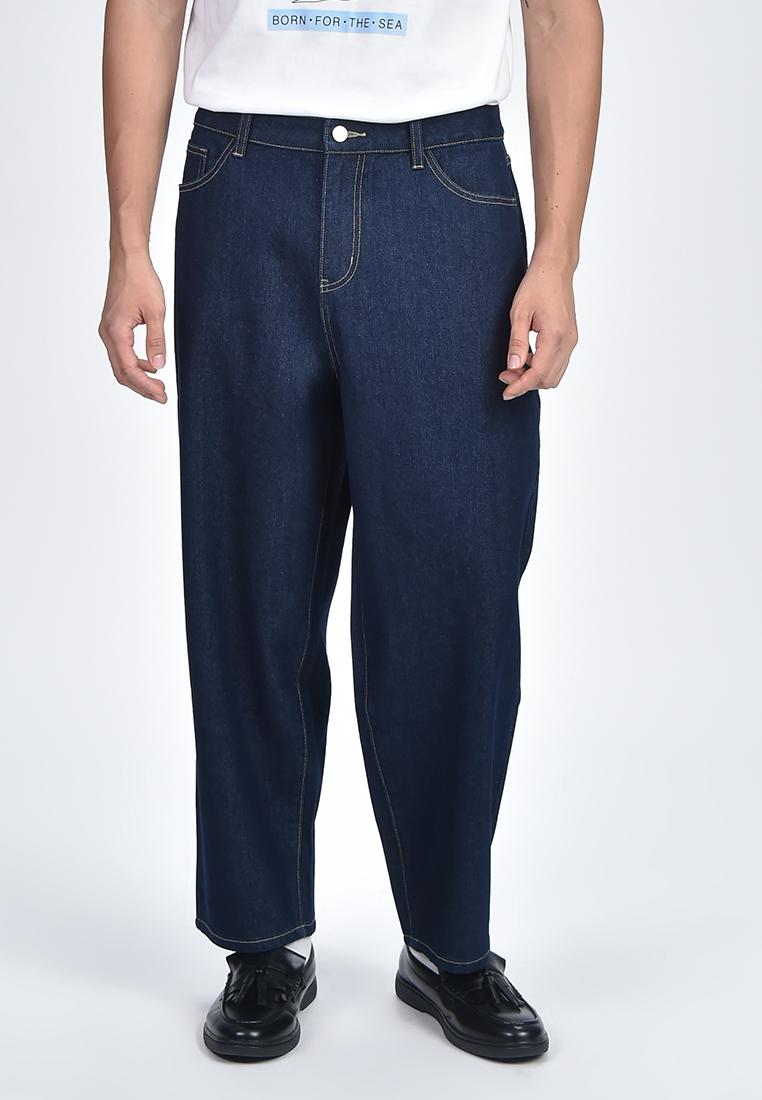 #BENCH x Jeff Cole Men's Wide Leg Tapered Fit Denim Pants