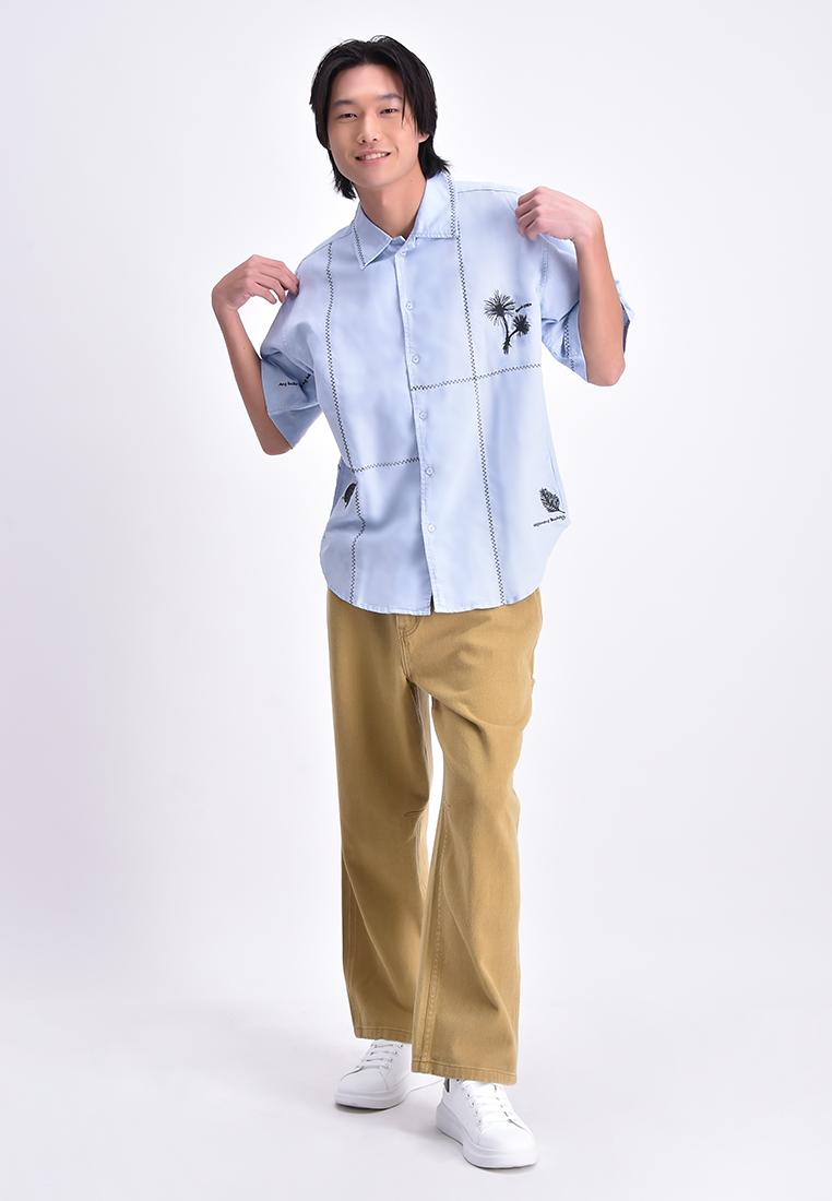 Men's Short Sleeve Barong Shirt