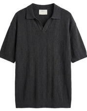 Men's Flat Knit Polo Shirt