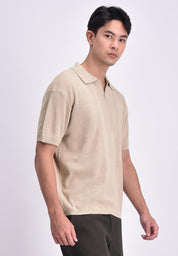 Men's Flat Knit Polo Shirt