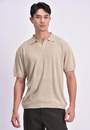 Men's Flat Knit Polo Shirt