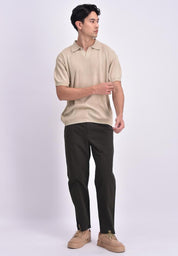 Men's Flat Knit Polo Shirt