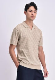 Men's Flat Knit Polo Shirt