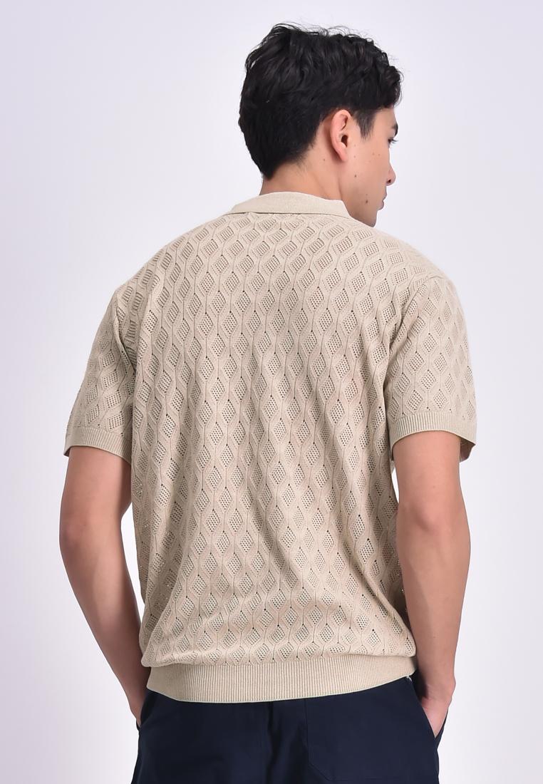 Men's Flat Knit Polo Shirt