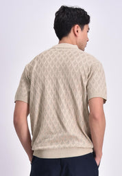Men's Flat Knit Polo Shirt