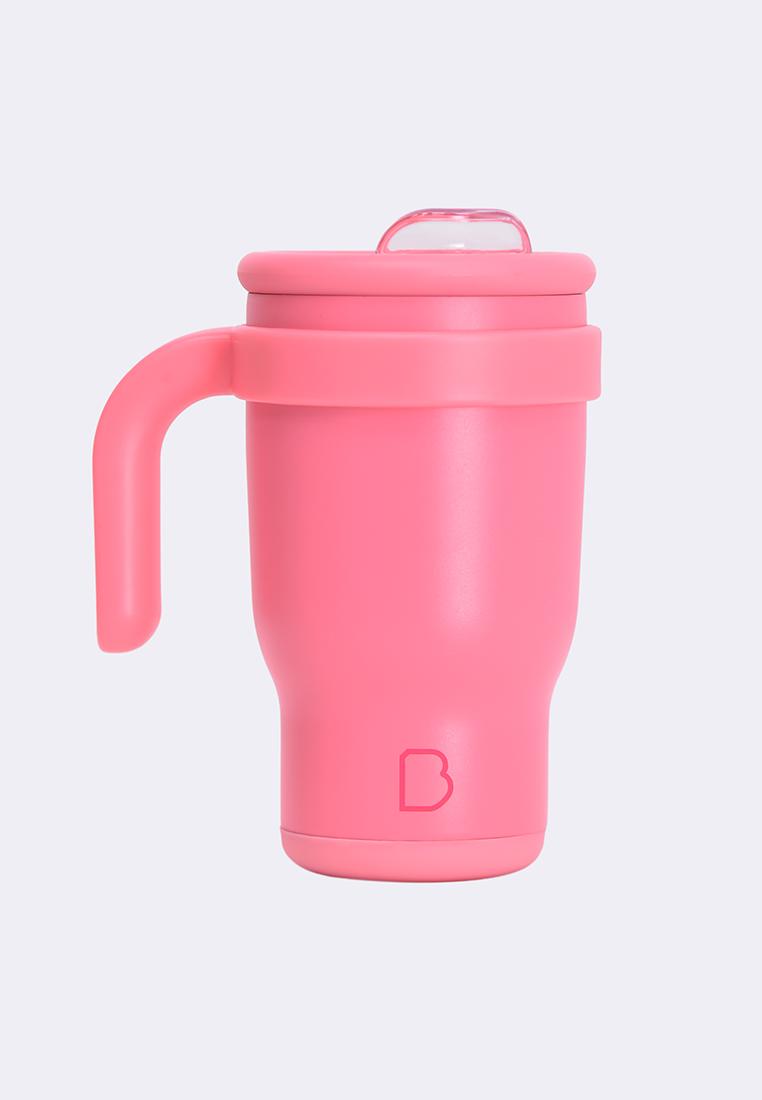 Double Wall Stainless Steel Tumbler with Bamboo Handle 360ml