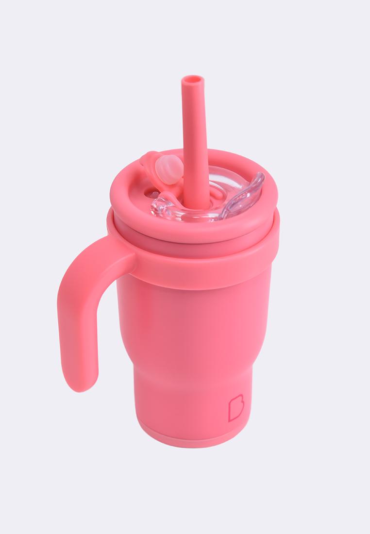 Double Wall Stainless Steel Tumbler with Bamboo Handle 360ml