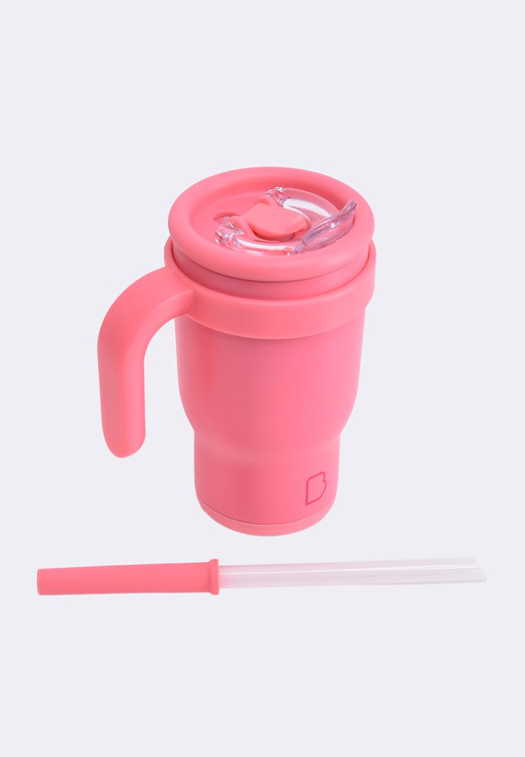 Double Wall Stainless Steel Tumbler with Bamboo Handle 360ml