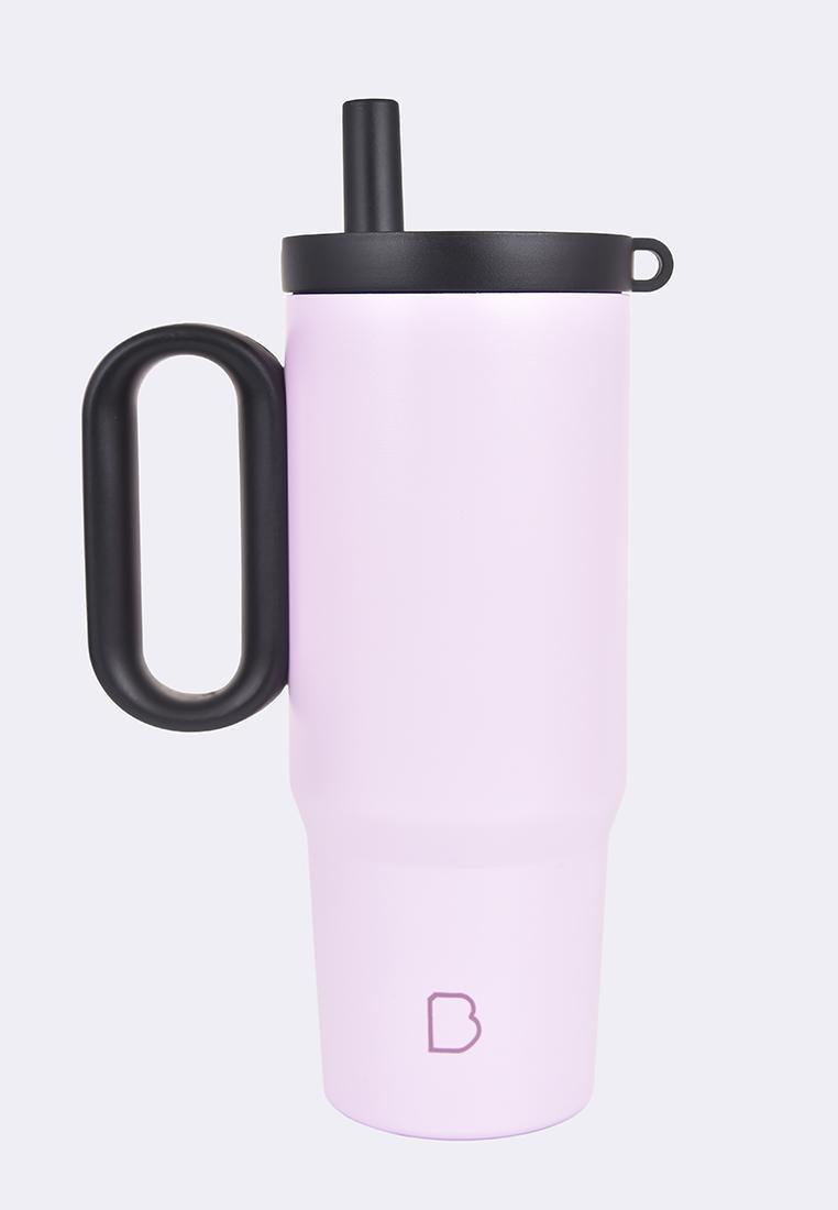 Stainless Steel Tumbler with Handle and Straw 750ml