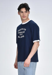 Men's Round Neck Graphic T-Shirt