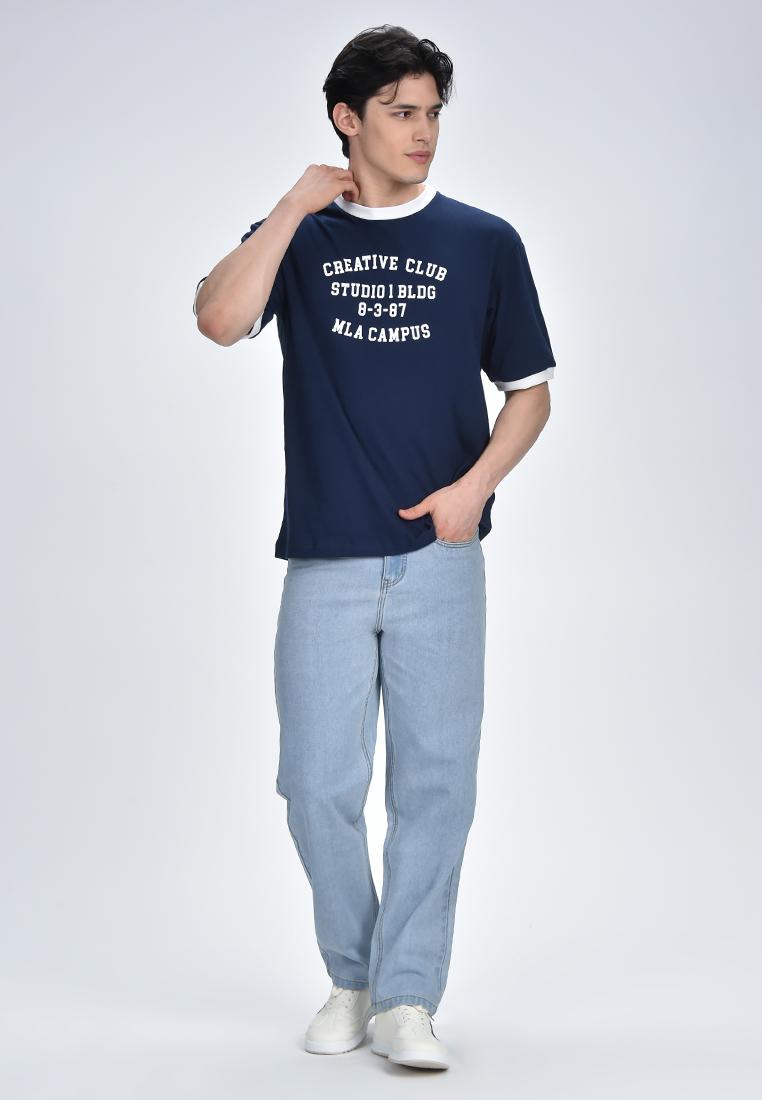 Men's Round Neck Graphic T-Shirt