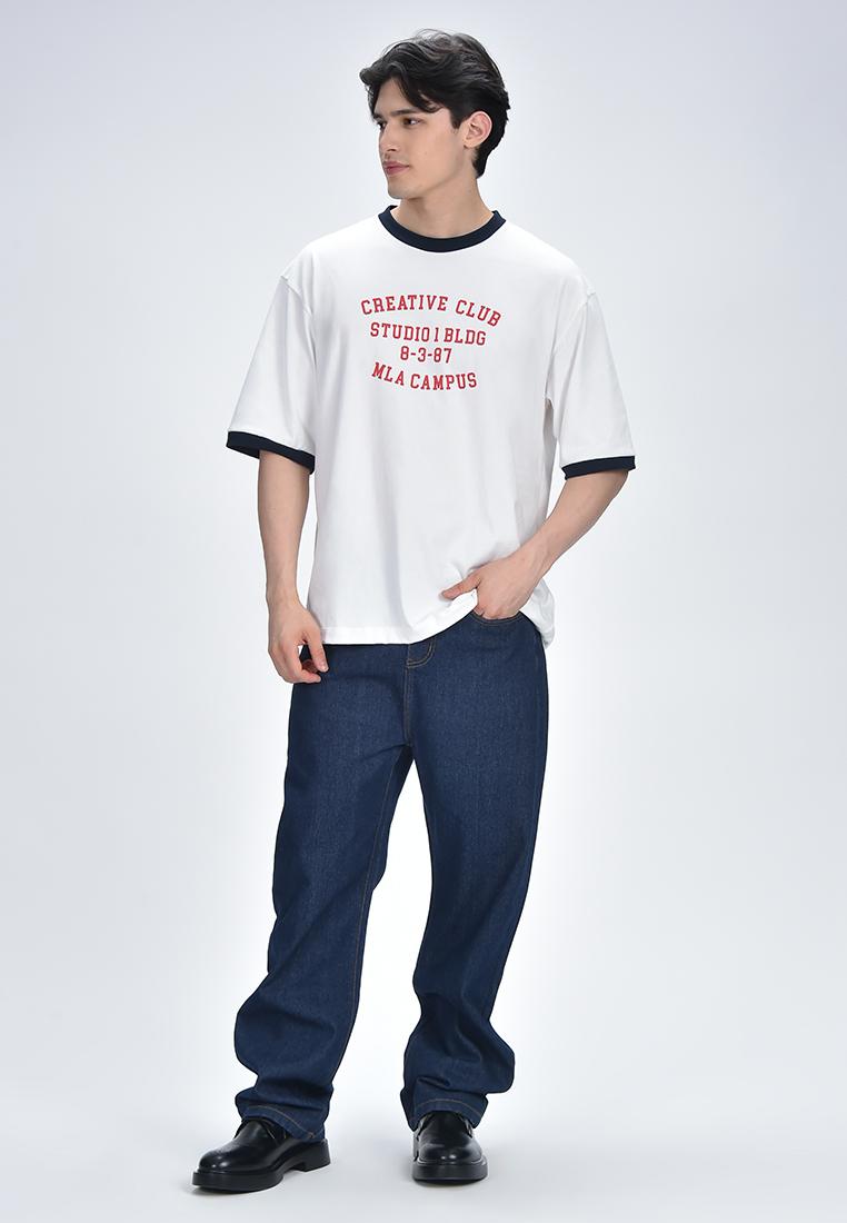 Men's Round Neck Graphic T-Shirt