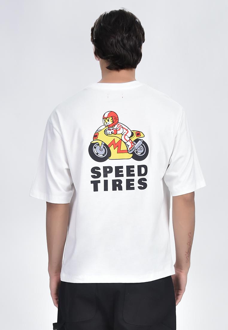 #BENCH x Jeff Cole Men's Speed Tires Graphic T-Shirt
