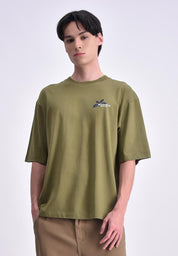 Men's Round Neck Graphic T-Shirt