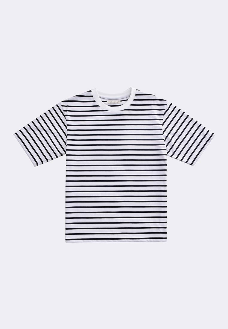 Men's Striped Crew Neck T-Shirt