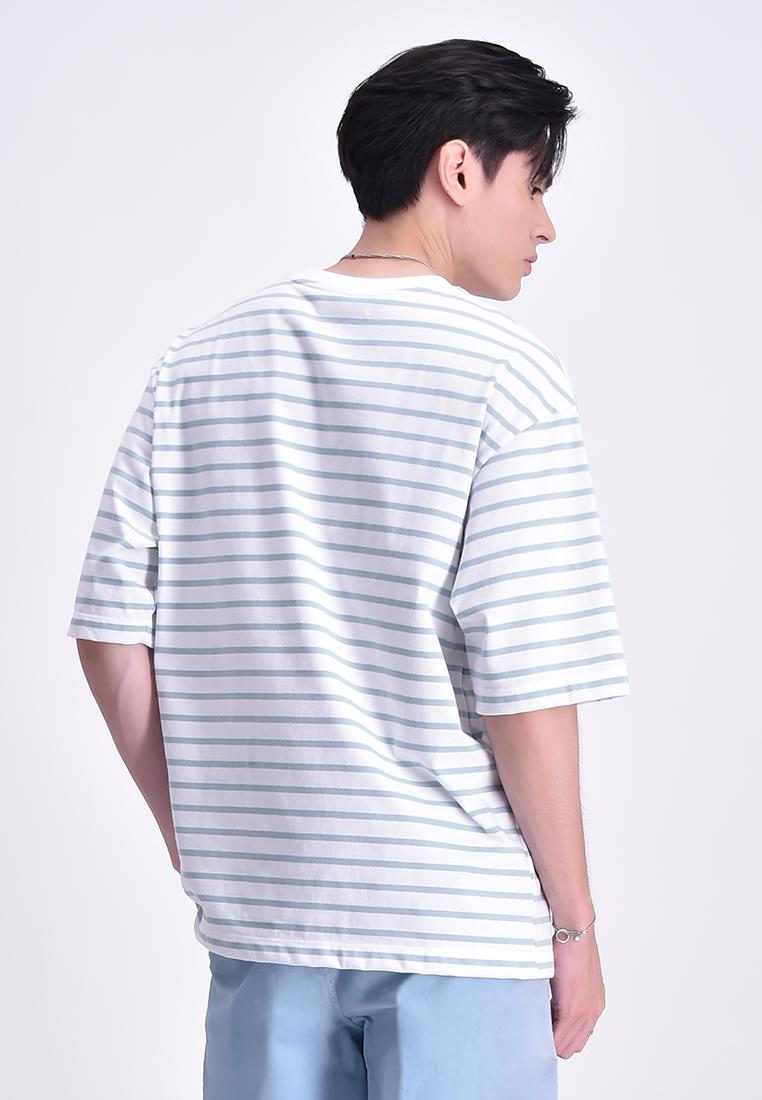 Men's Striped Crew Neck T-Shirt