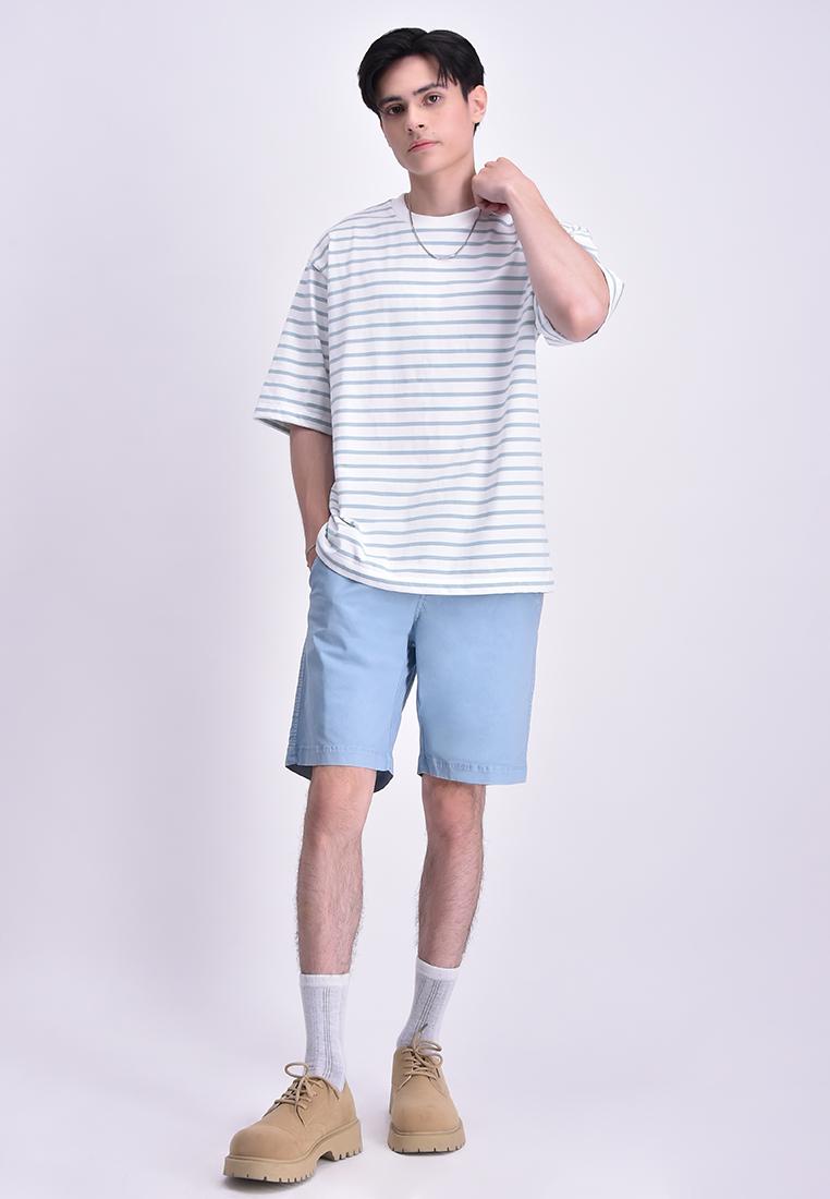 Men's Striped Crew Neck T-Shirt