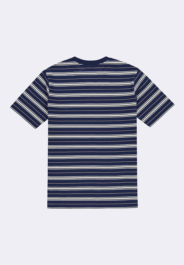 Men's Round Neck Striped Tee