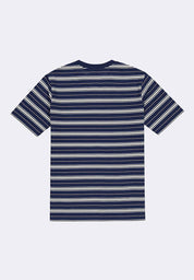 Men's Round Neck Striped Tee