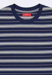 Men's Round Neck Striped Tee
