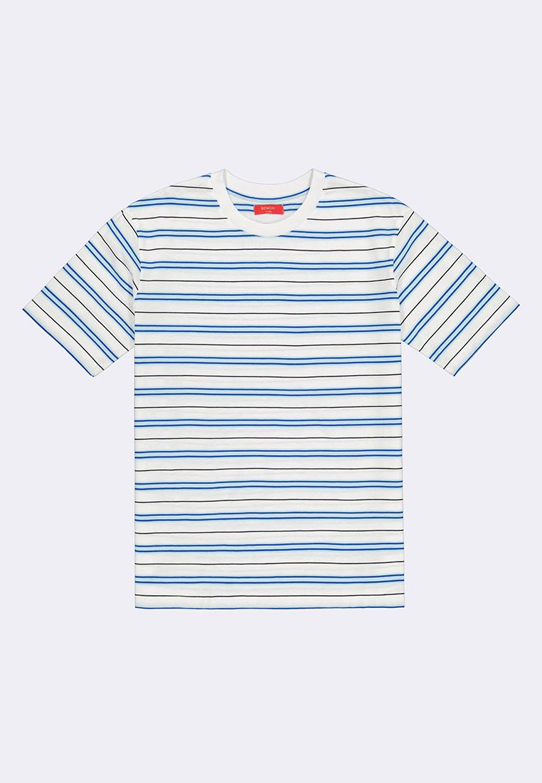 Men's Round Neck Striped Tee