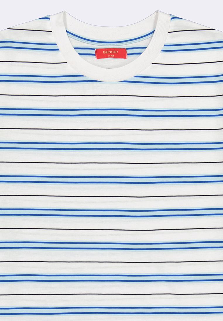 Men's Round Neck Striped Tee