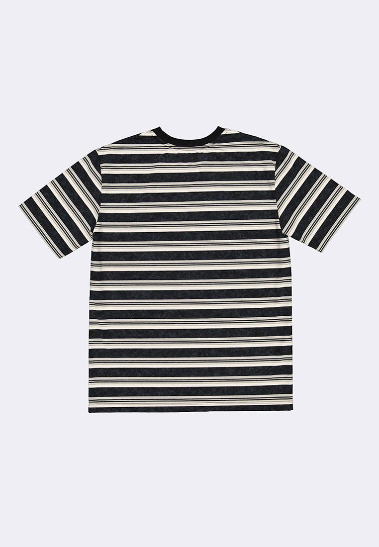 Men's Round Neck Striped T-Shirt