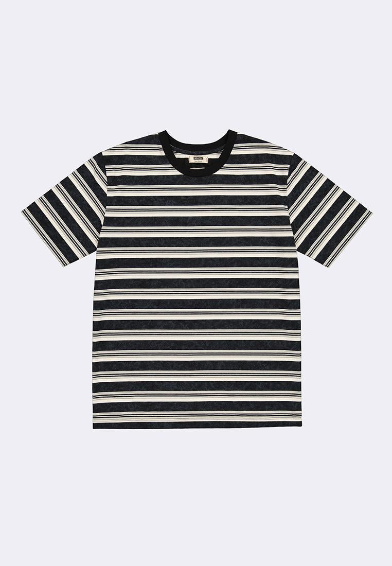 Men's Round Neck Striped T-Shirt
