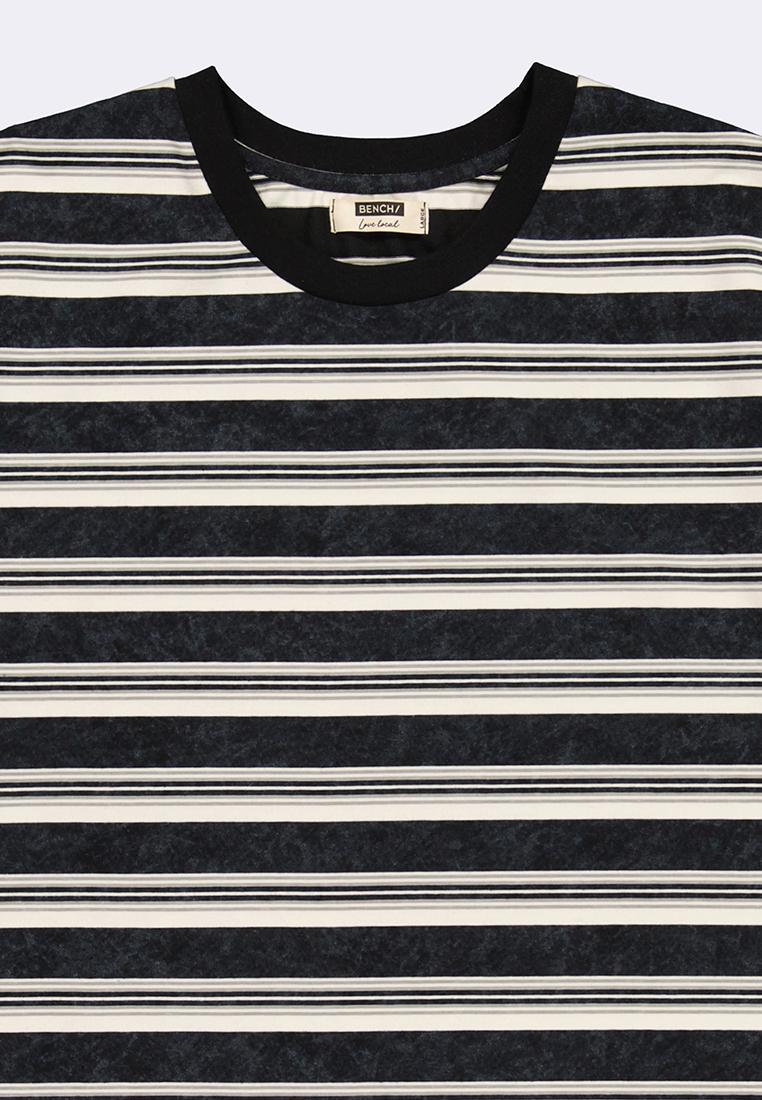 Men's Round Neck Striped T-Shirt
