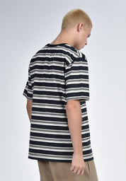 Men's Round Neck Striped T-Shirt