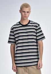 Men's Round Neck Striped T-Shirt