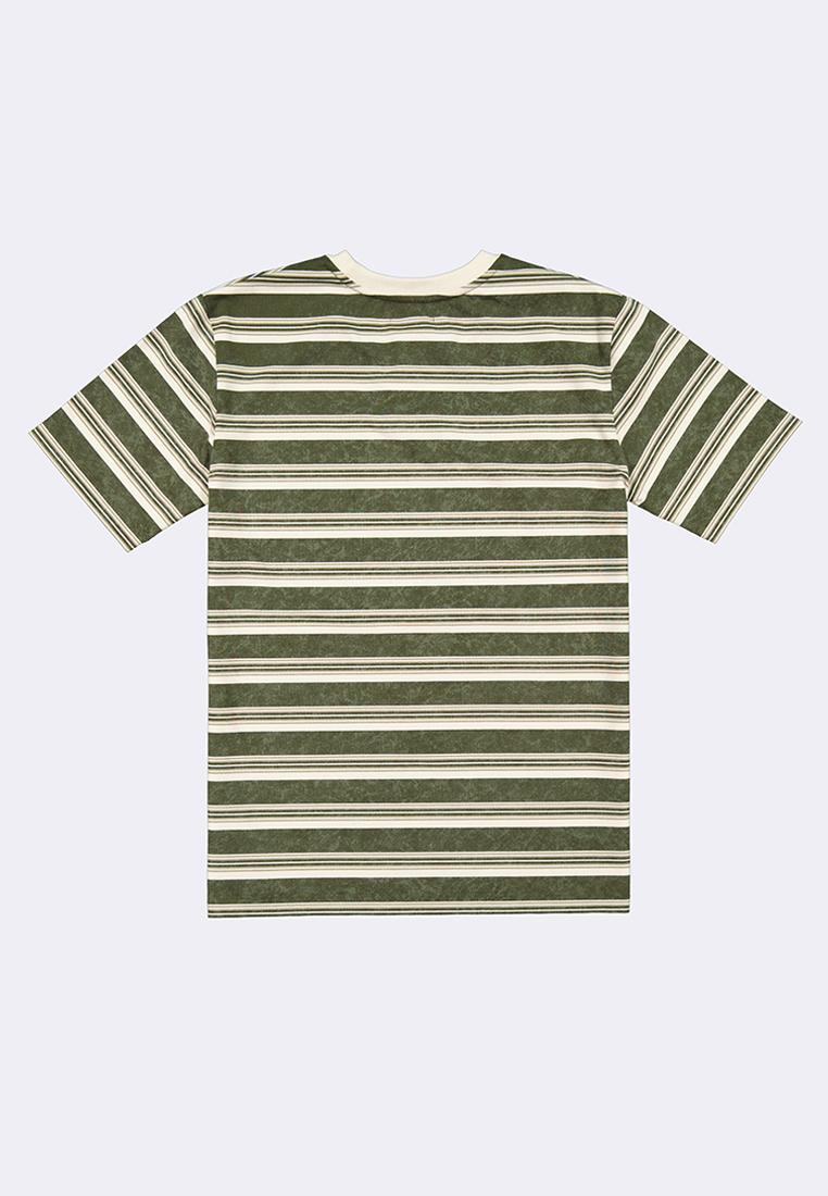 Men's Round Neck Striped T-Shirt
