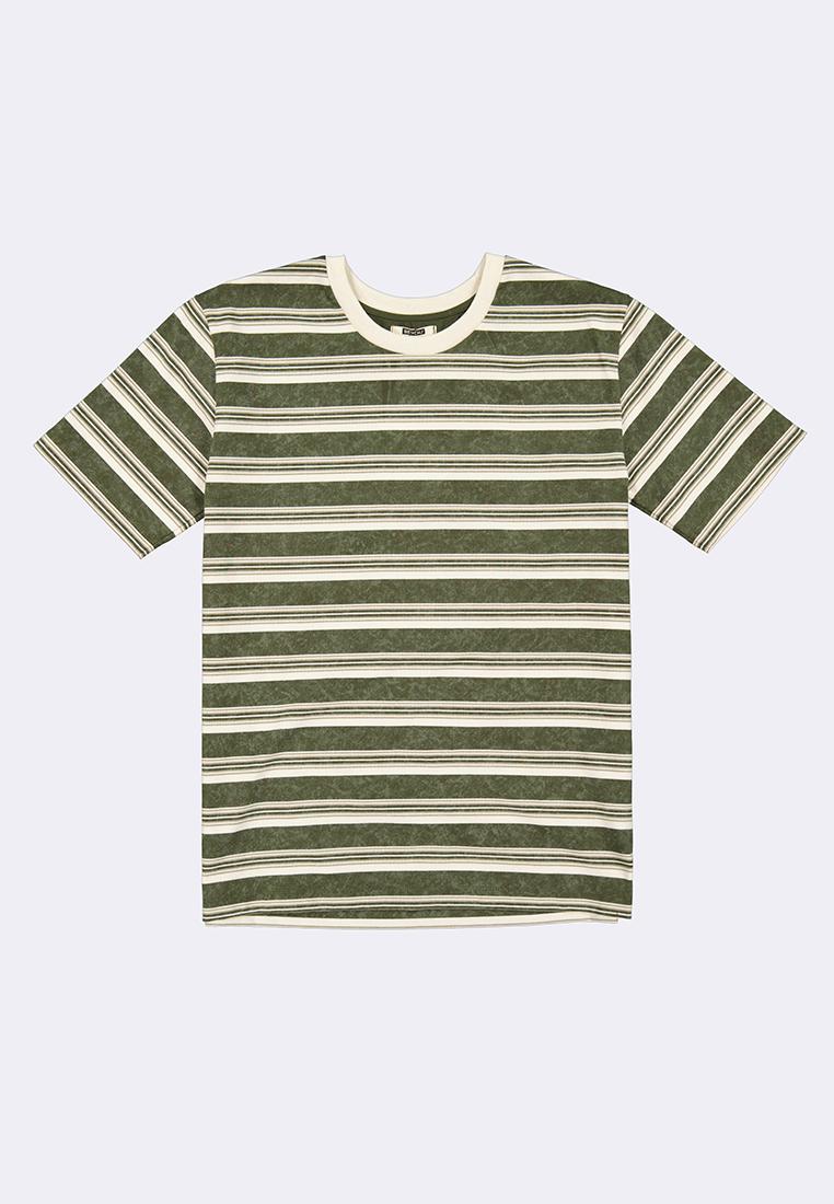 Men's Round Neck Striped T-Shirt