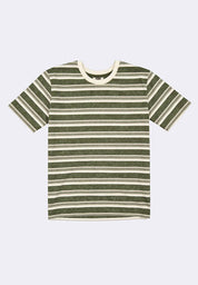 Men's Round Neck Striped T-Shirt