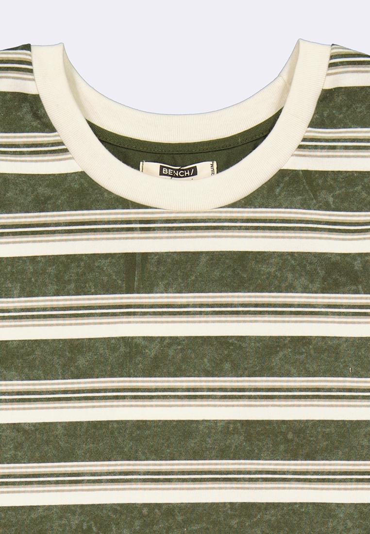 Men's Round Neck Striped T-Shirt