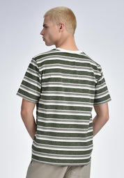 Men's Round Neck Striped T-Shirt