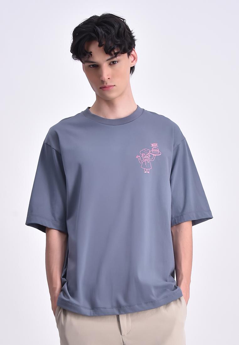 Men's Round Neck Graphic T-Shirt