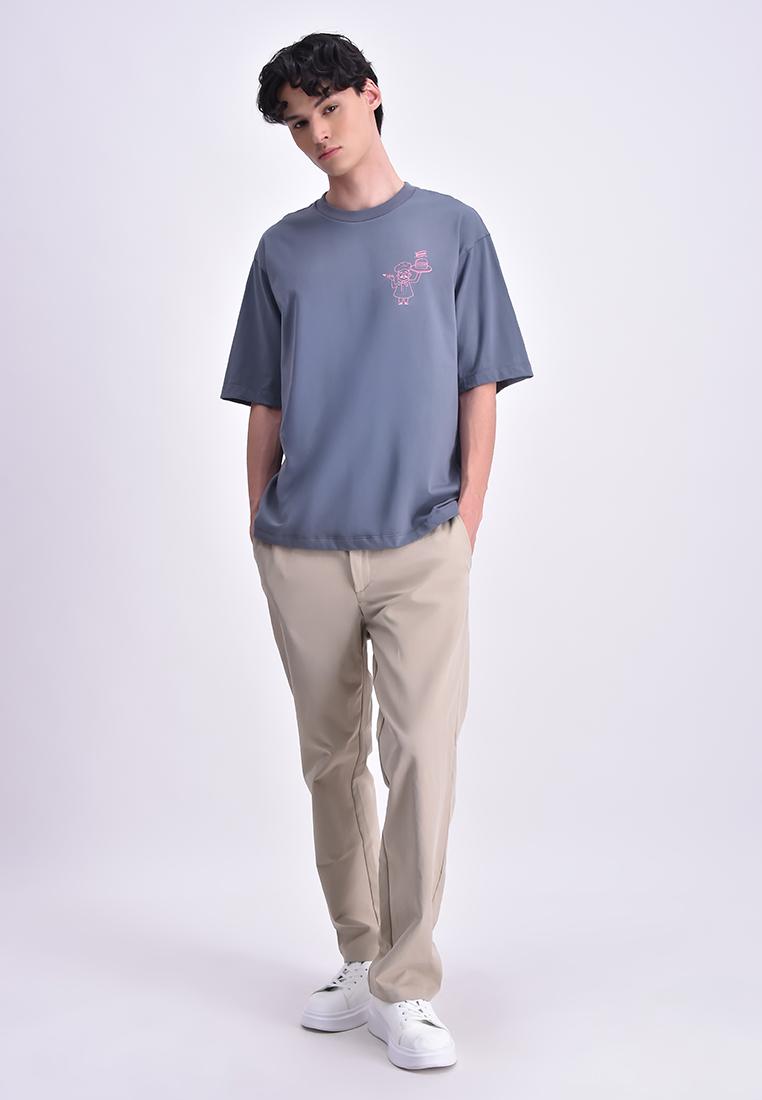 Men's Round Neck Graphic T-Shirt