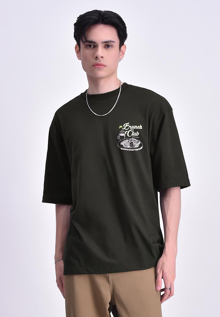 Men's Round Neck Graphic T-Shirt