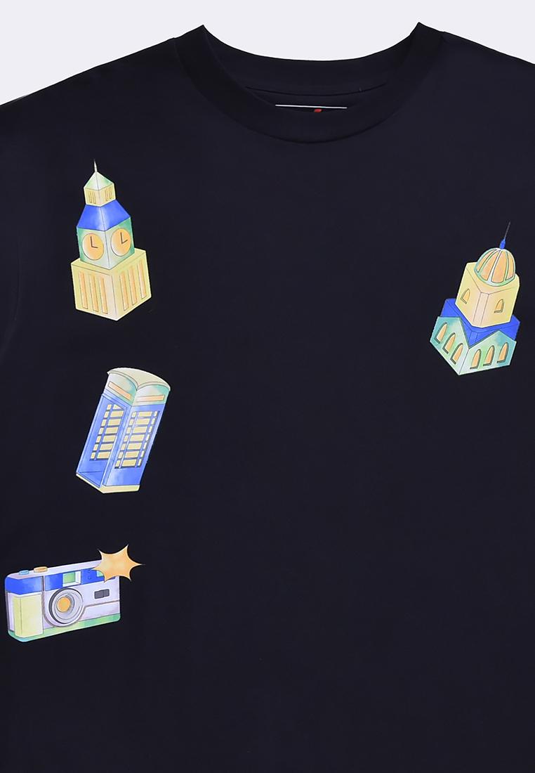 Men's Round Neck Graphic T-Shirt